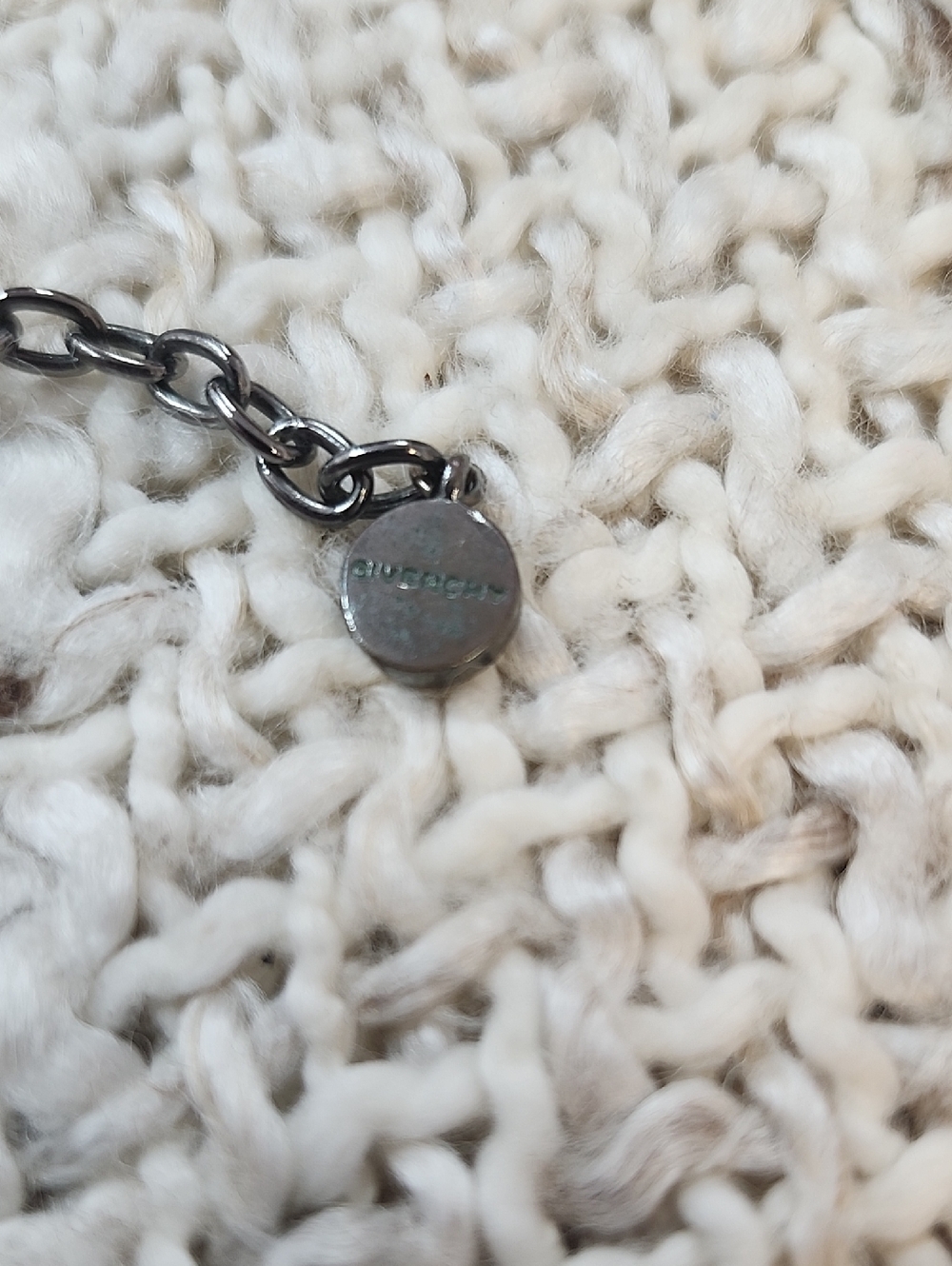 Givenchy Blue Crystal Statement Necklace in Gunmetal Tone Excellent Condition - Picture 3 of 8